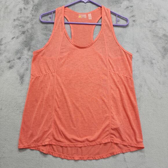 Zella Top Womens M Orange Lightweight Racerback Tank Workout Running Gym Yoga - Picture 1 of 10